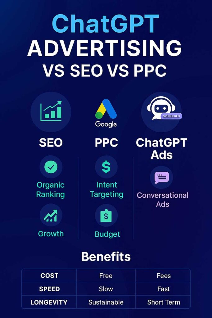 ChatGPT advertising, AI advertising 2025, ChatGPT marketing strategy, AI-powered ads, conversational AI marketing, ChatGPT PPC alternative, ChatGPT for business promotion, future of advertising with AI