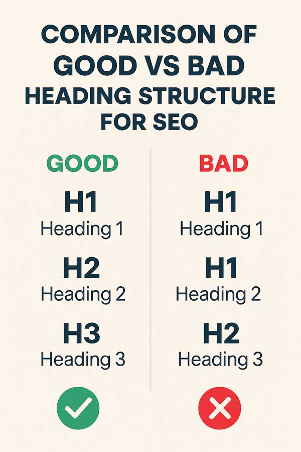 headings in seo, h1 tag seo, seo heading structure, h2 optimization, best practices for headings, seo friendly headings, heading hierarchy for seo, optimize headings google, heading tags guide