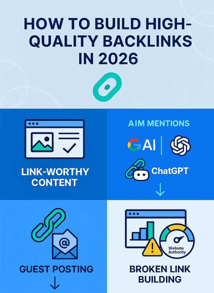 high quality backlinks, link building 2026, SEO backlinks guide, white hat link building, backlink strategies, how to get backlinks, backlink examples, link building tools