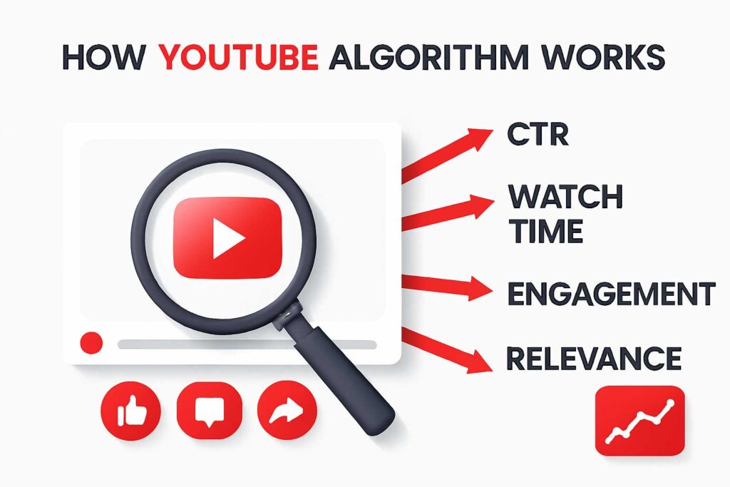 how the youtube algorithm works, youtube seo 2025, youtube ranking factors, youtube algorithm explained, youtube watch time tips, how to get recommended on youtube, youtube video optimization, boost youtube views